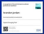 IBM SkillsBuild Explore Emerging Tech